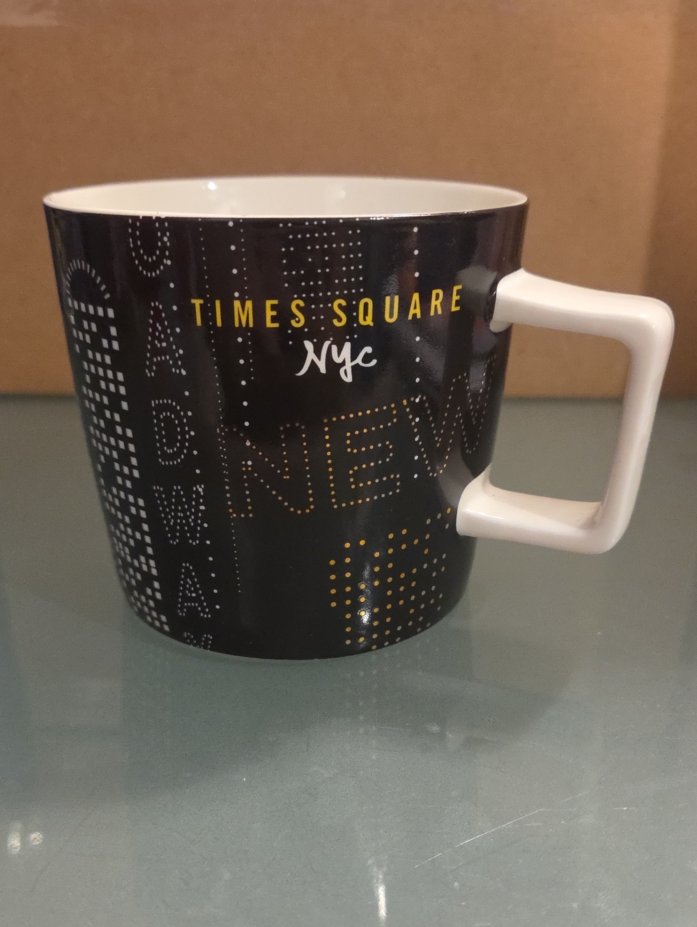 Times Square NYC Black Ceramic Coffee Mug By STARBUCKS (2018)